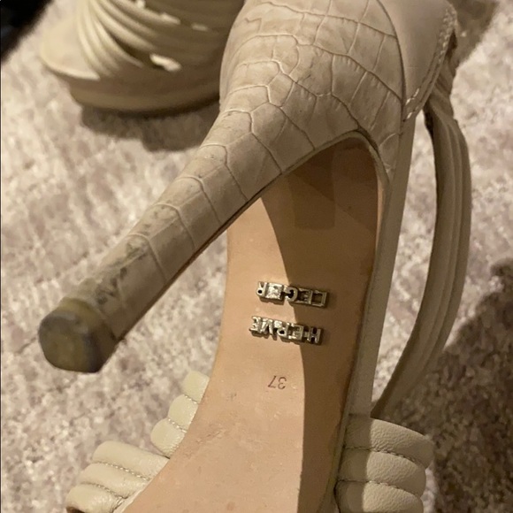 Herve Leger size 37 Leather platforms - Picture 2 of 2